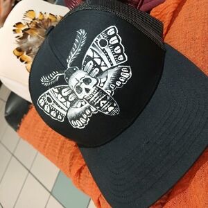 Witchy Boho Moth Skull Baseball Hat